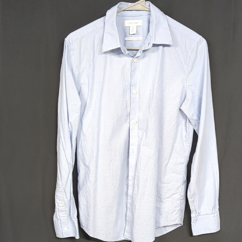 Calvin Klein Men's Sky Blue Dress Shirt